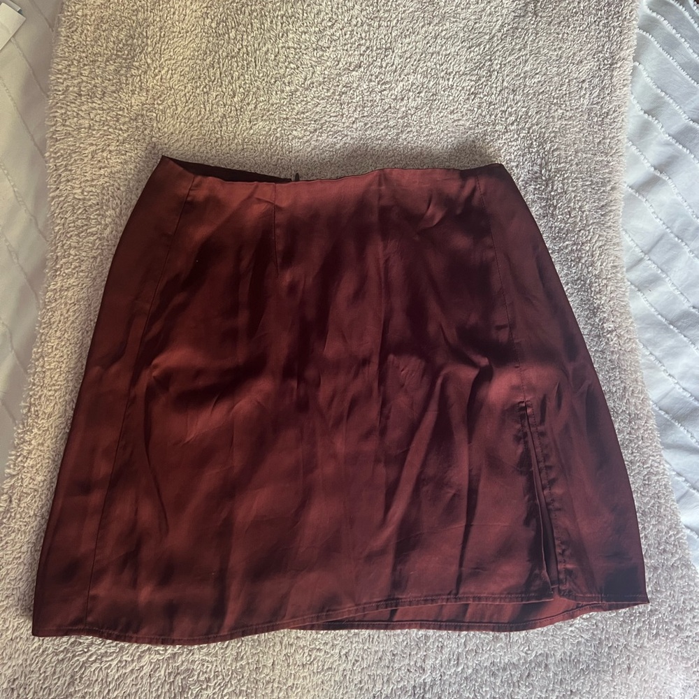 Sunday Best Satin Mini Skirt